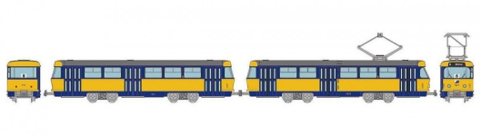 Tomytec X327721 - N - Leipziger Straßenbahn, Typ Tatra T4-B4